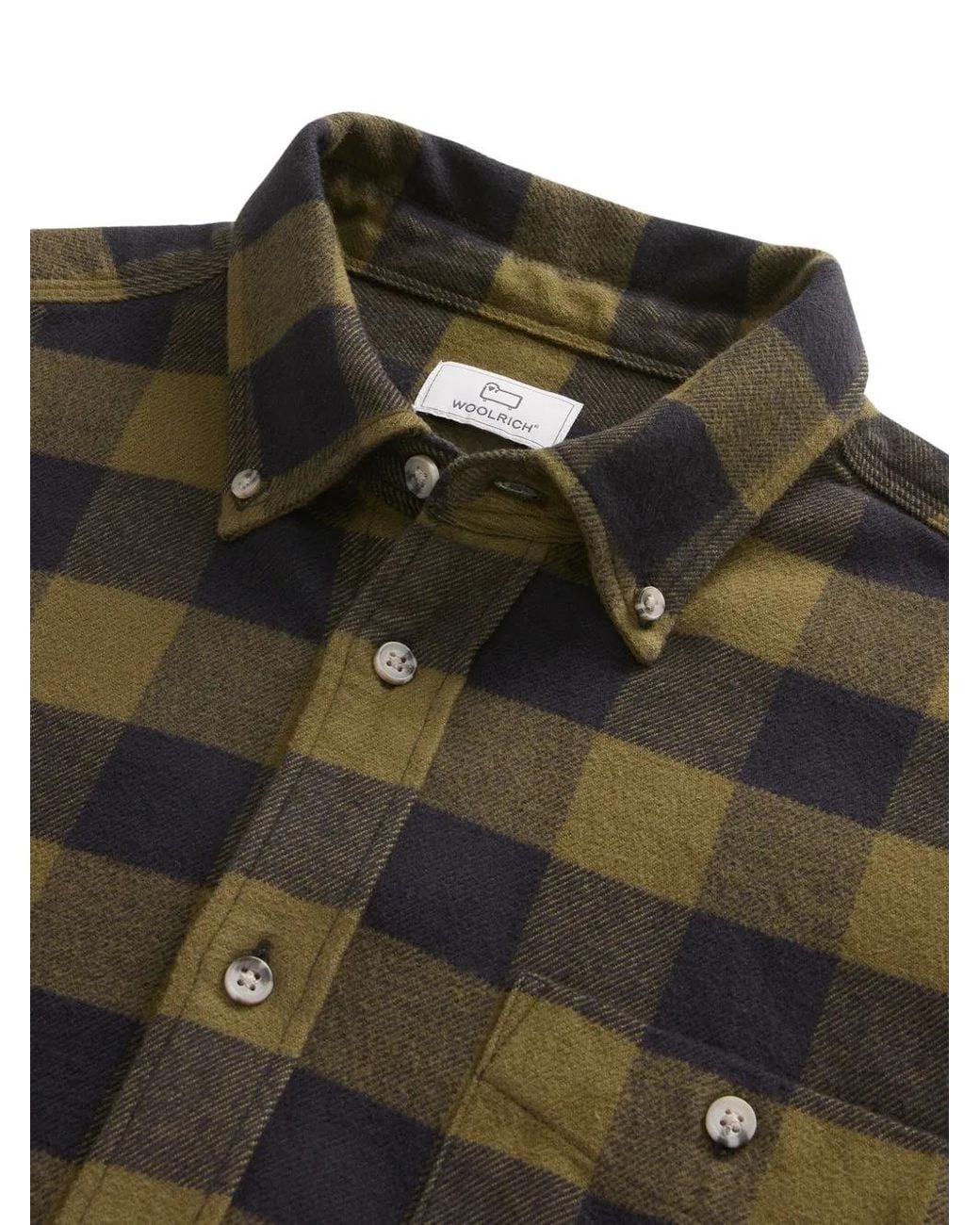 Woolrich Gray Flannel Shirt for men