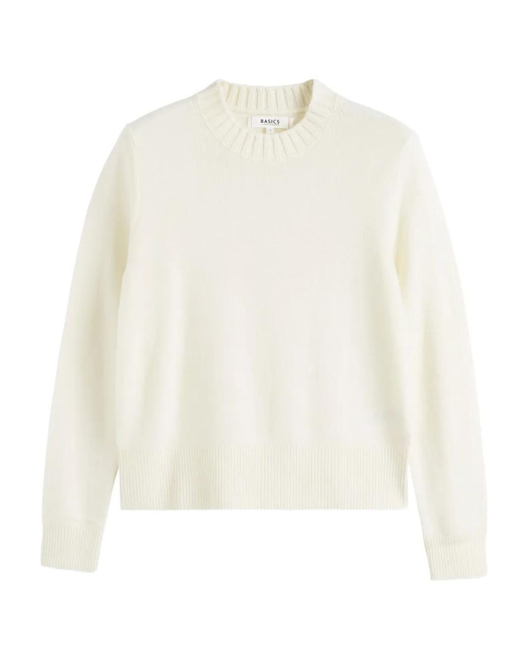 Chinti & Parker White Crew-Neck Sweater