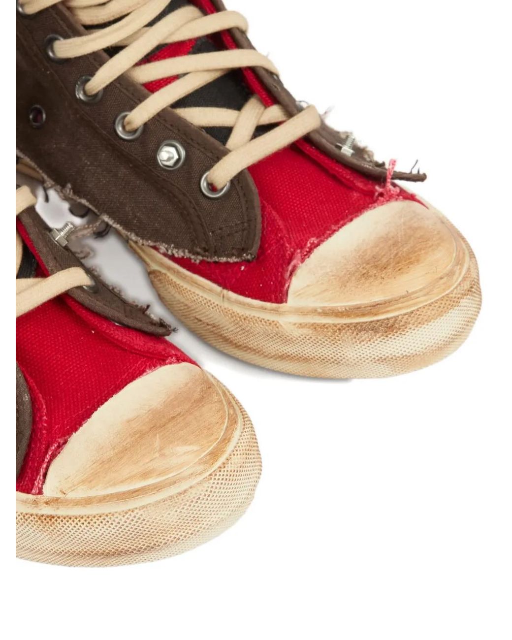 Maison Margiela Brown Loved To Death Sneakers