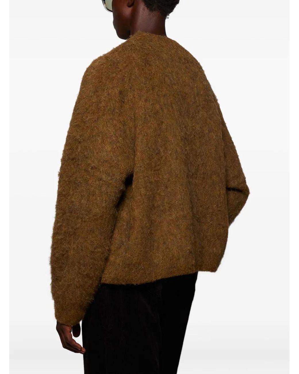Martine Rose Green Letter-Detail Sweater for men