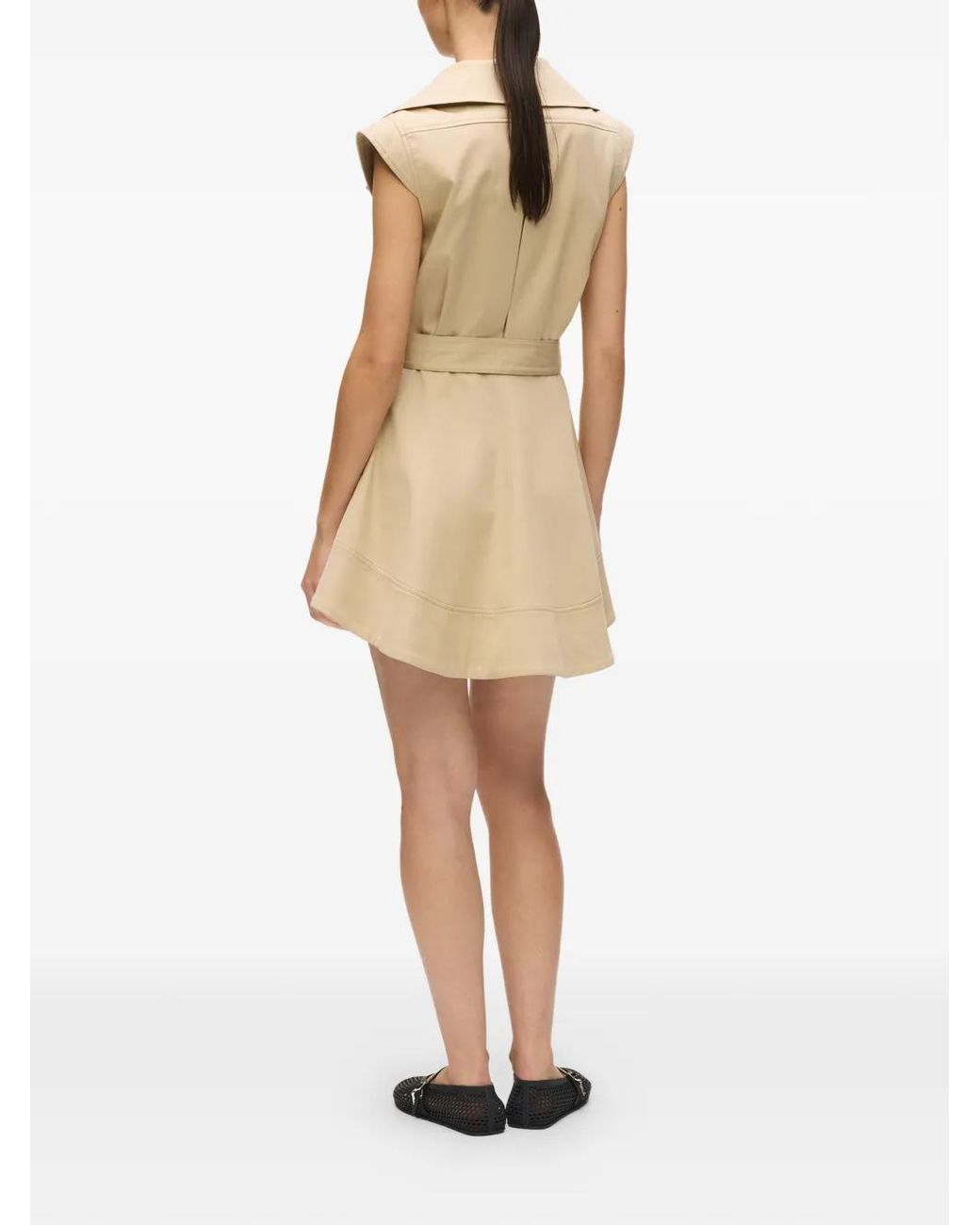Karl Lagerfeld Natural Double-Breasted Mini Dress
