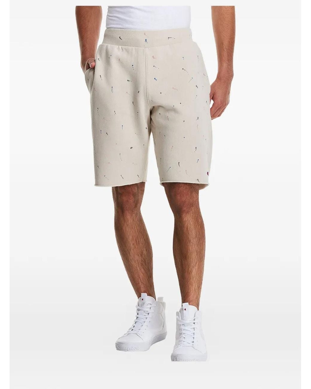 Champion Natural Reverse Weave Paint-Splatter Shorts for men