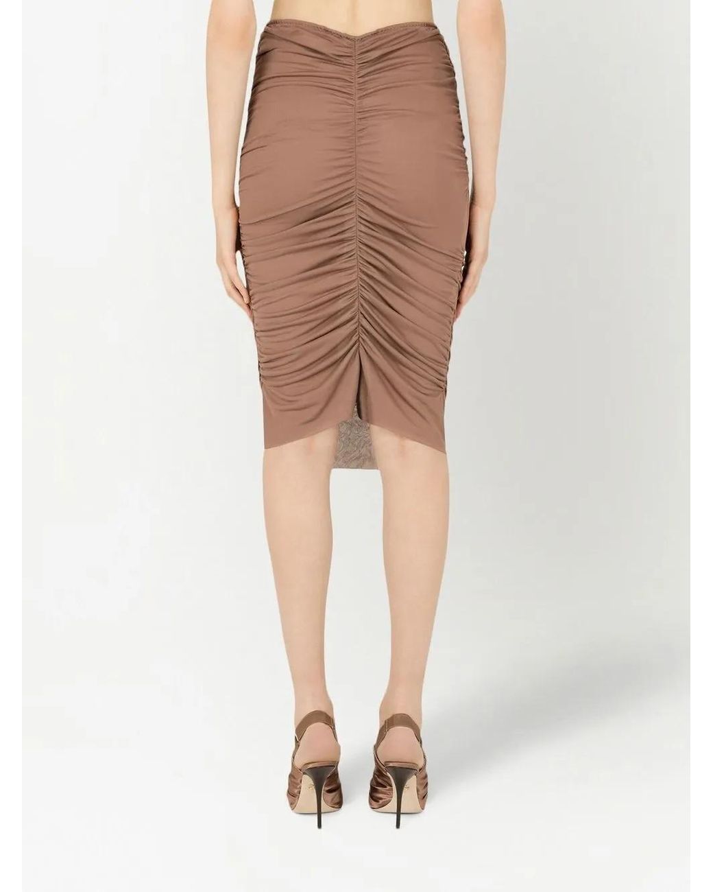 Dolce & Gabbana Brown Pencil Skirts