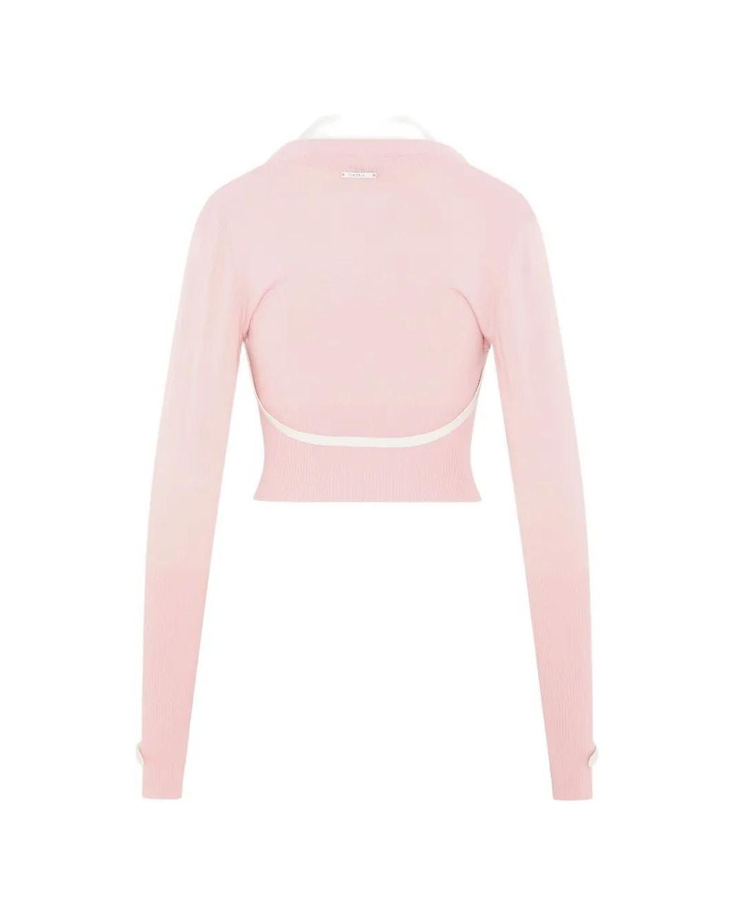 SRVC Studio Pink Nocturne Buckled-Detail Cardigan