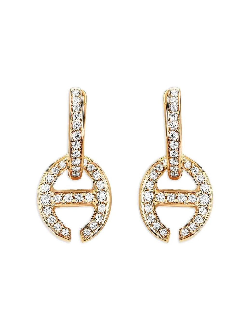 Hoorsenbuhs Metallic 18K Klaasp Diamond Earrings