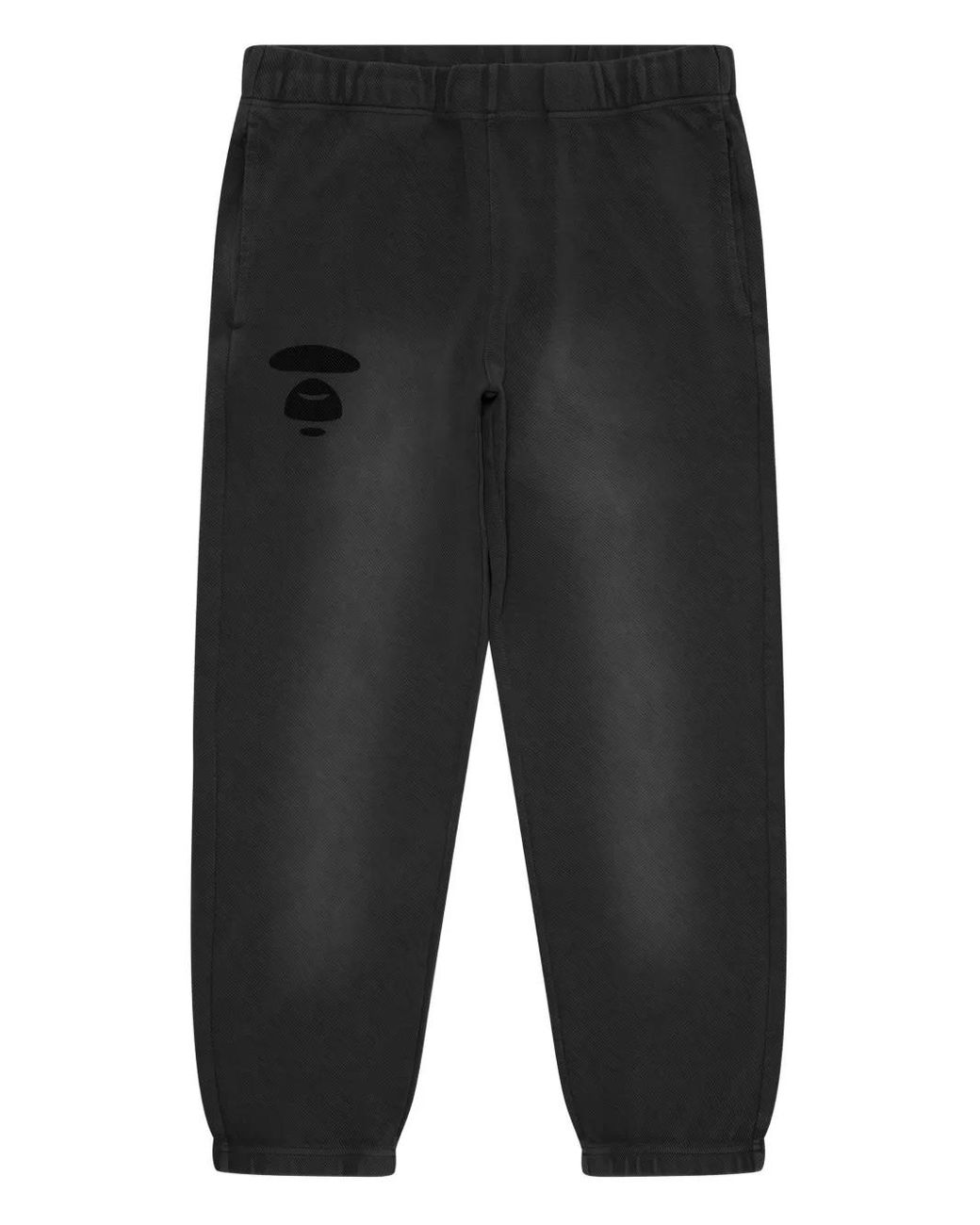 Aape By A Bathing Ape Gray Logo-Patch Track Pants for men