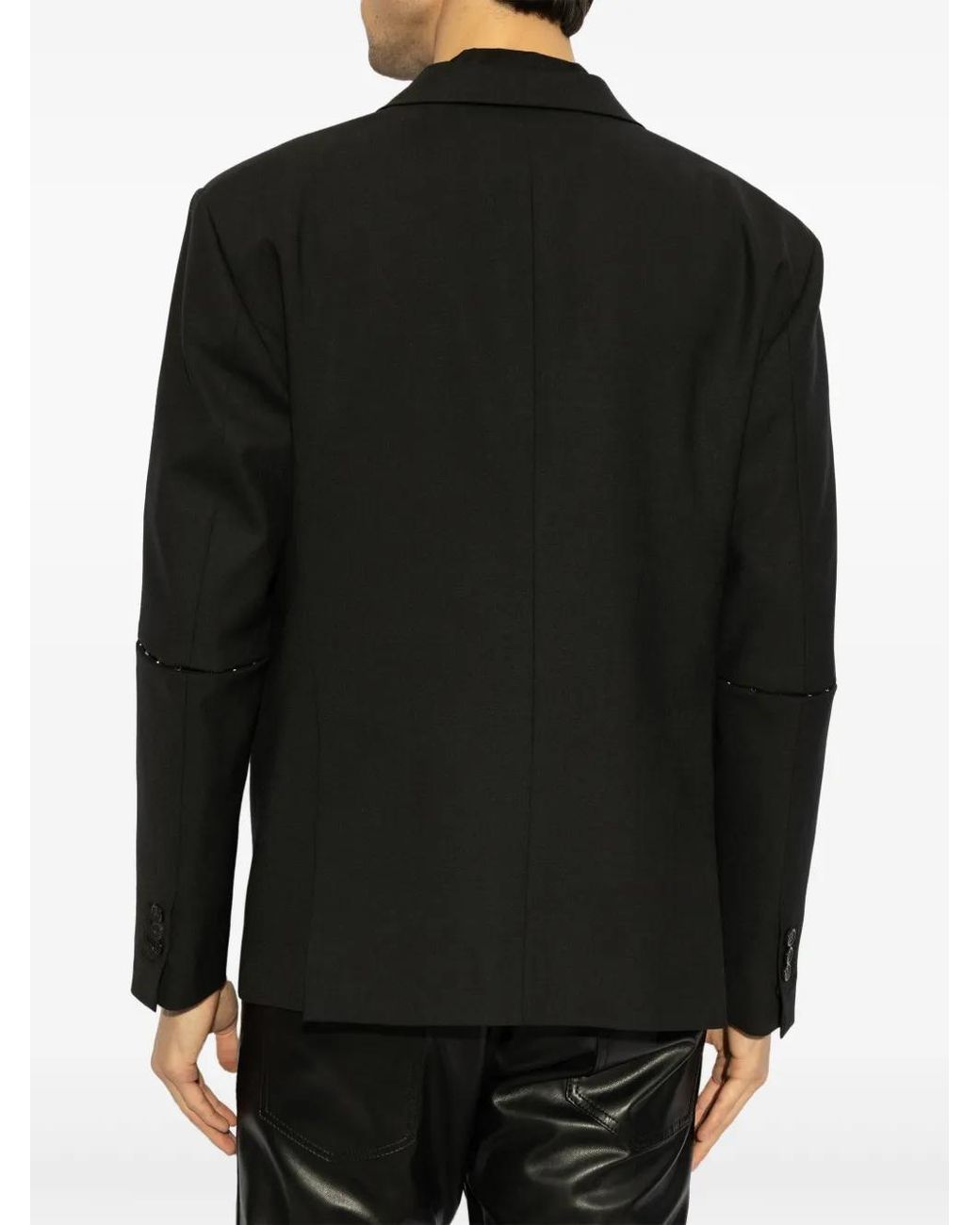 DSquared² Black Cut-Out Sleeve Blazer for men