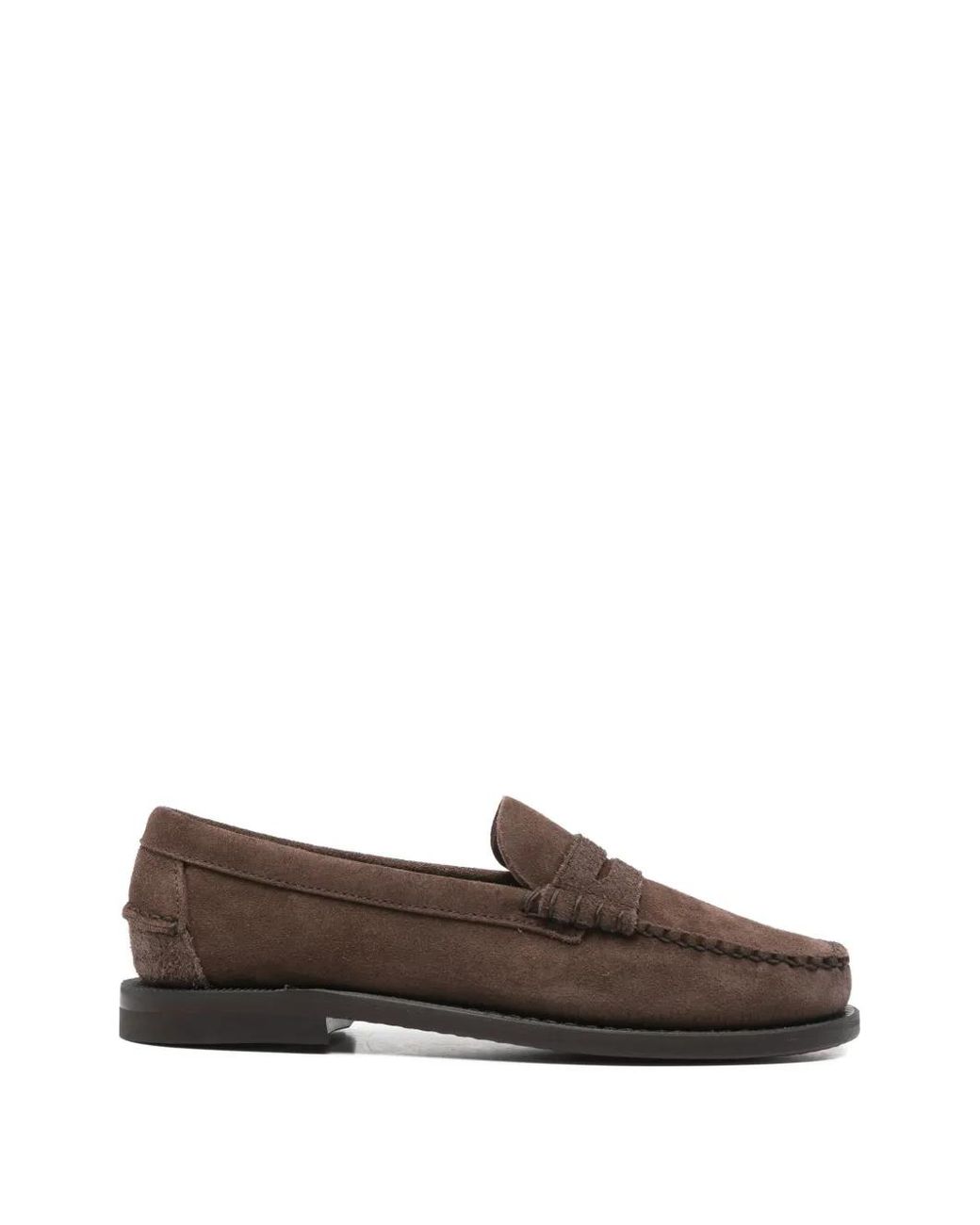 Sebago Brown Braided Penny Loafers
