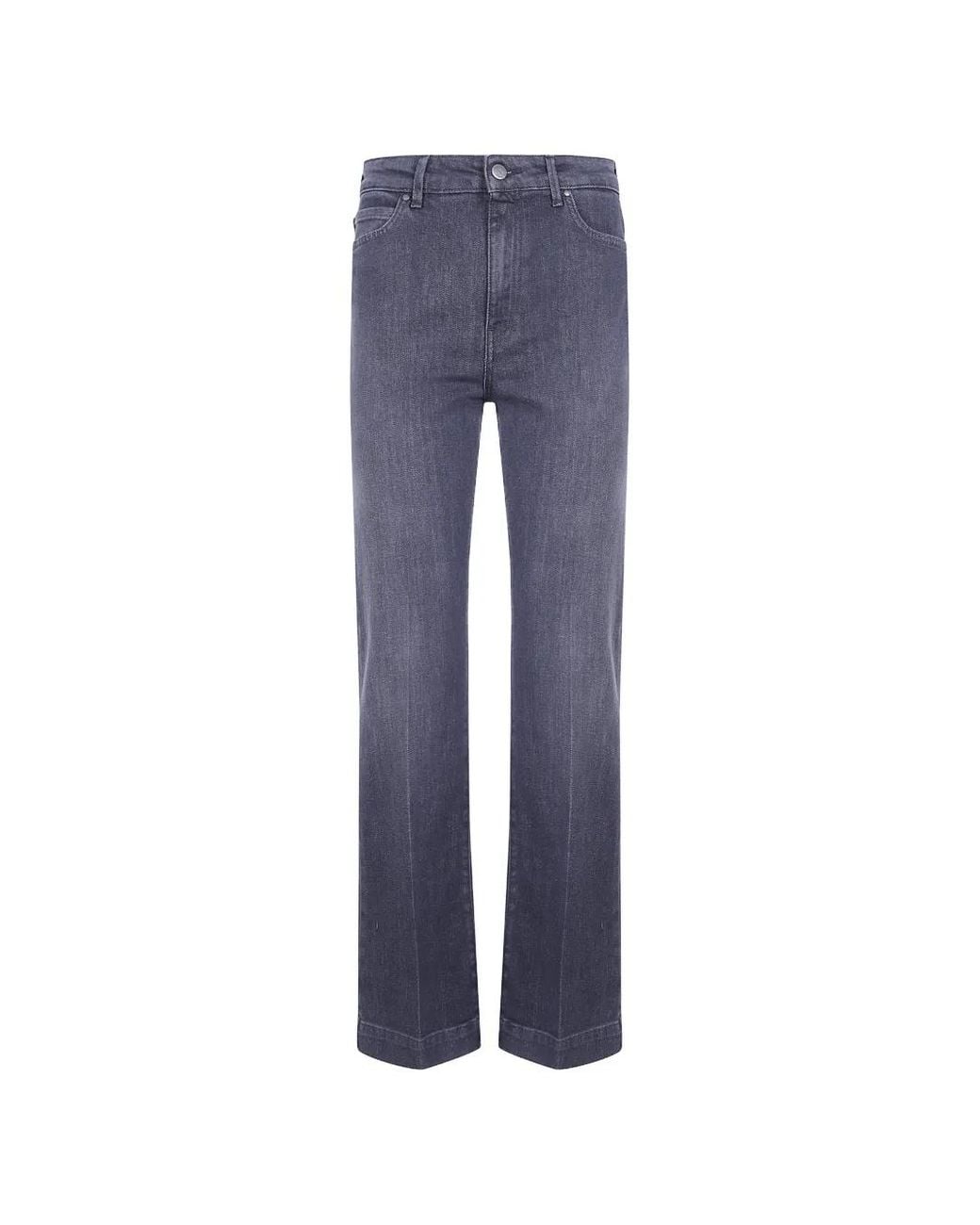 CIGALA'S Blue Pressed-Crease Five-Pocket Jeans