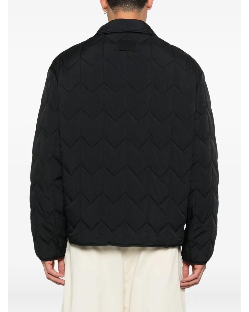 Maison Kitsuné Black Quilted Blouson for men