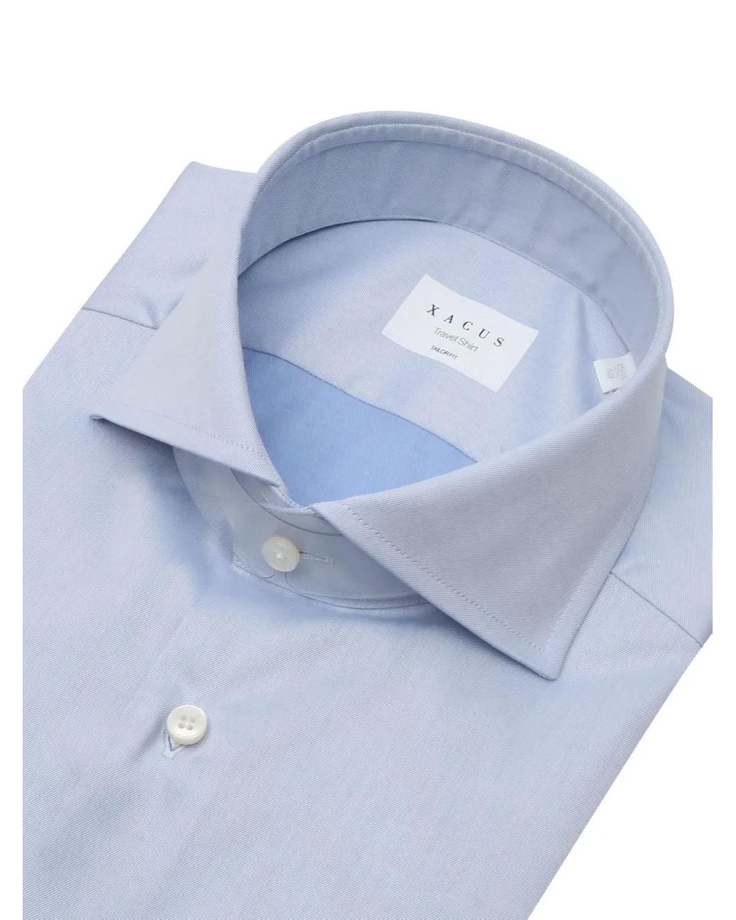 Xacus Blue Buttoned Cotton Shirt for men