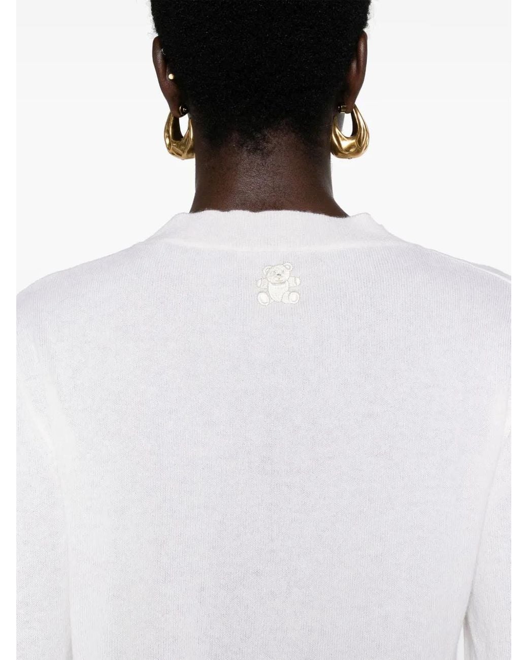 Teddy Cashmere White Roma Cashmere Jumper