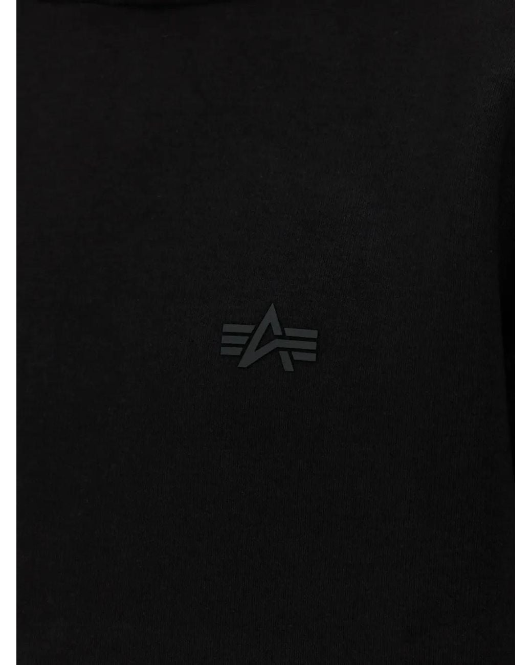 Alpha Industries Black Base Uv Loose-Fit Hoodie