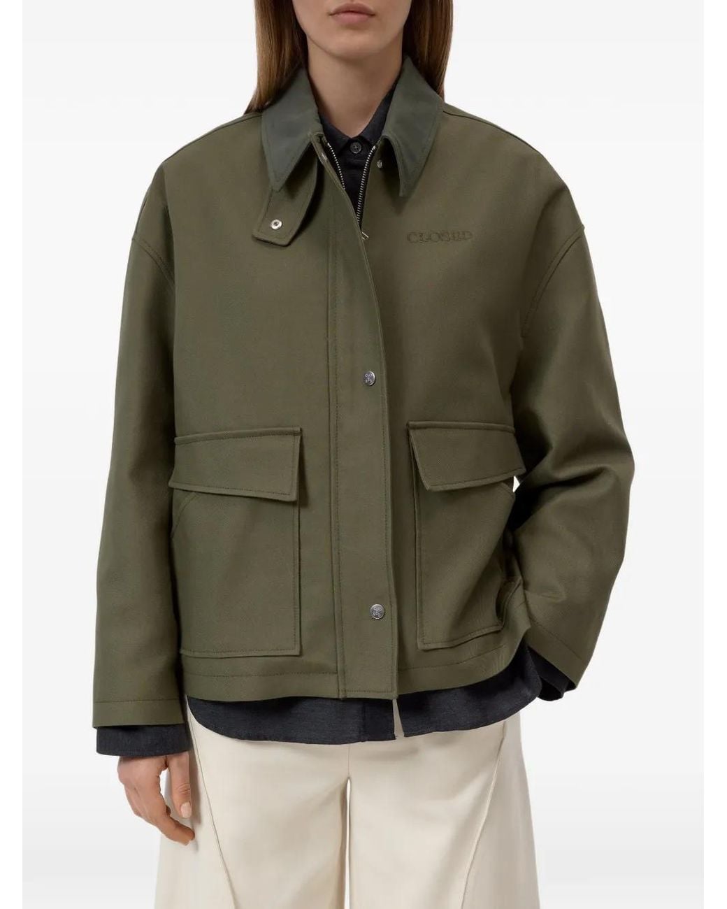 Closed Green Country Cotton-Twill Jacket