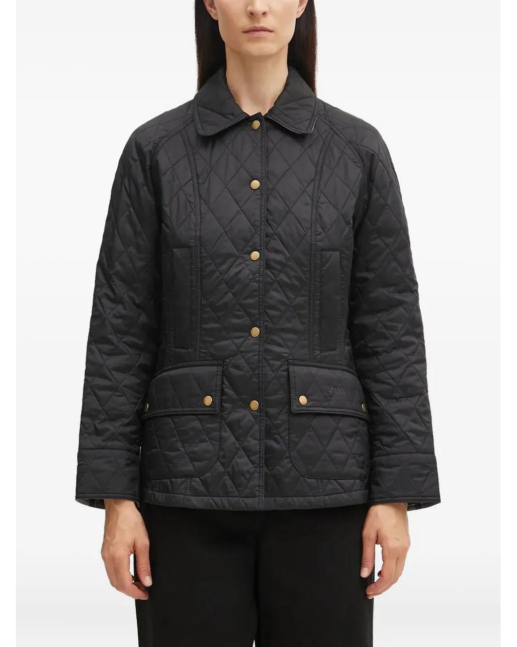 Barbour Black Beadnell Quilted Jacket