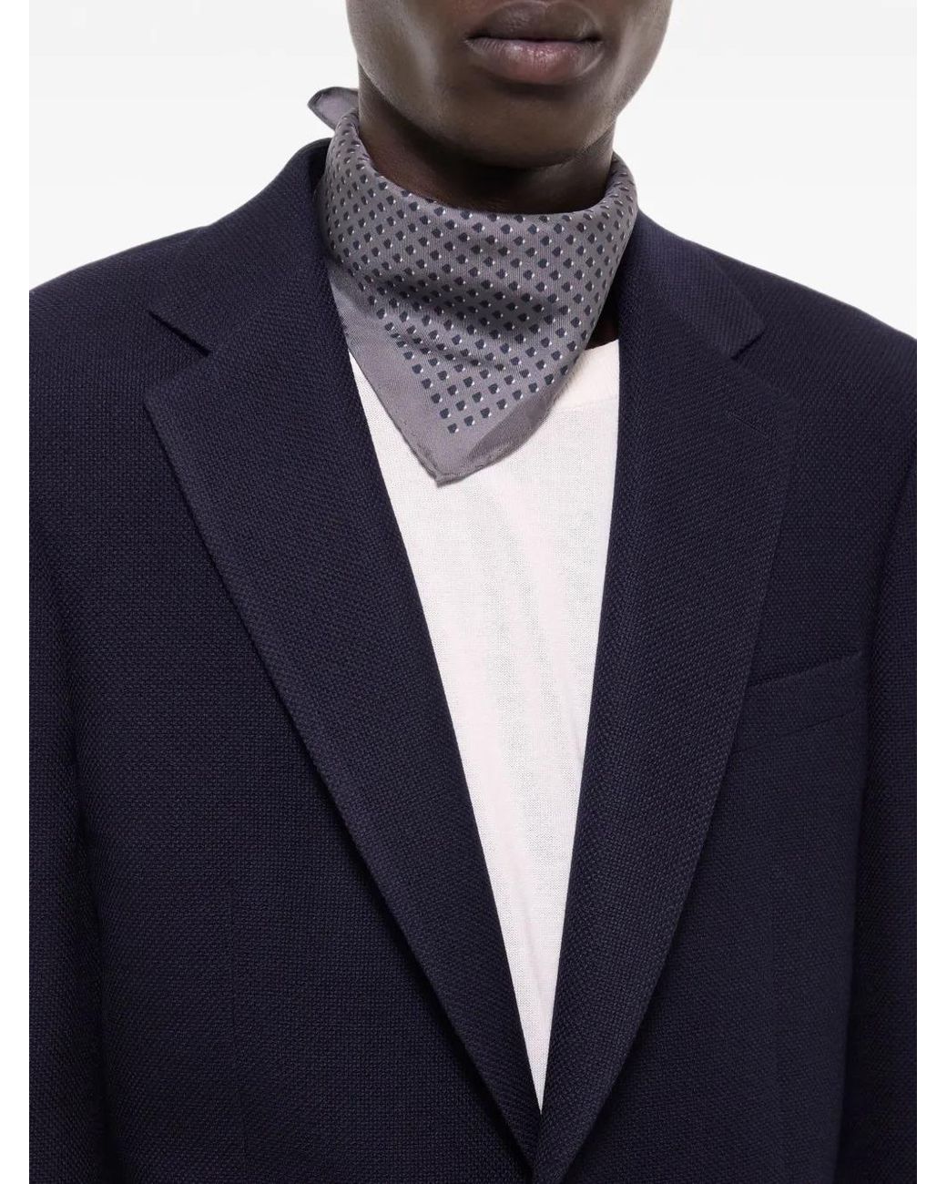 Fursac Blue Virgin-Wool Blazer for men