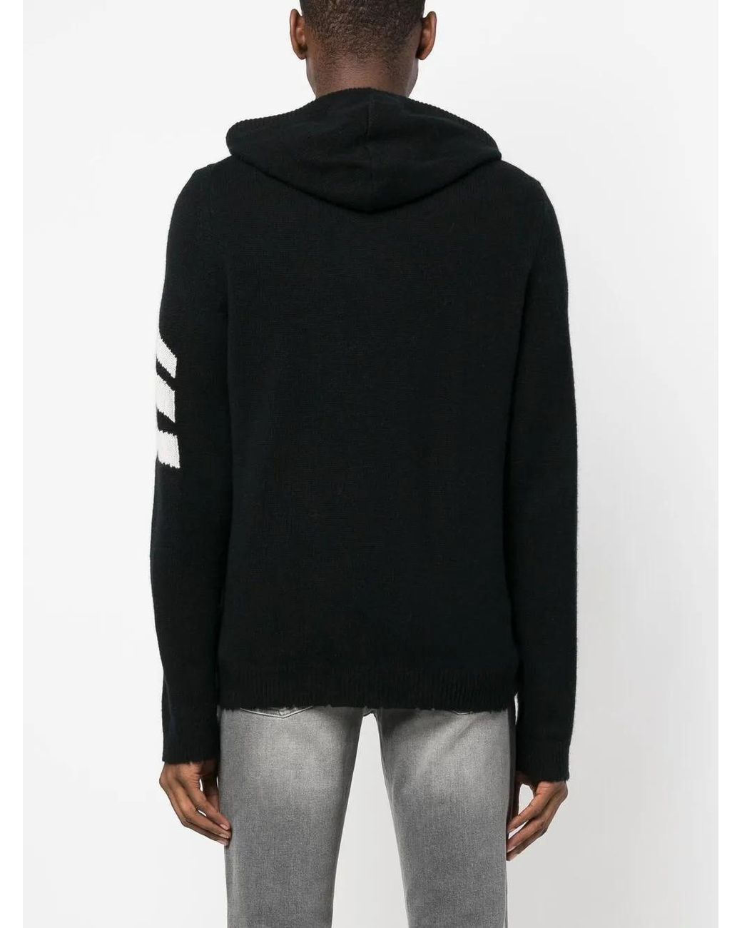 Zadig & Voltaire Black Clash Arrow Cashmere Cardigan for men