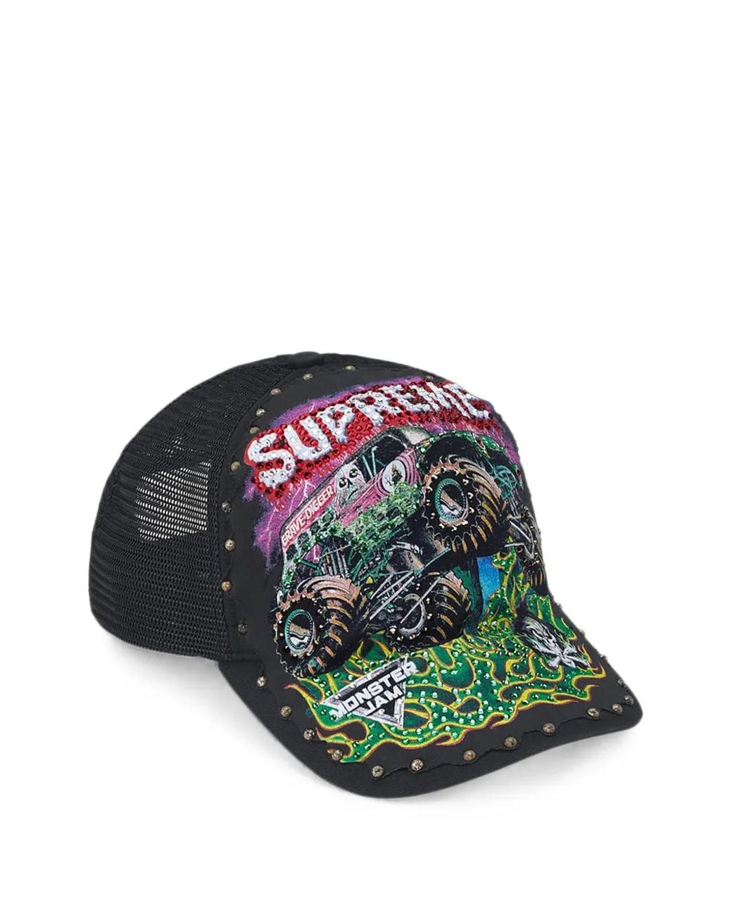 Supreme X Monster Jam Grave Digger Mesh-Back Cap in Green for Men