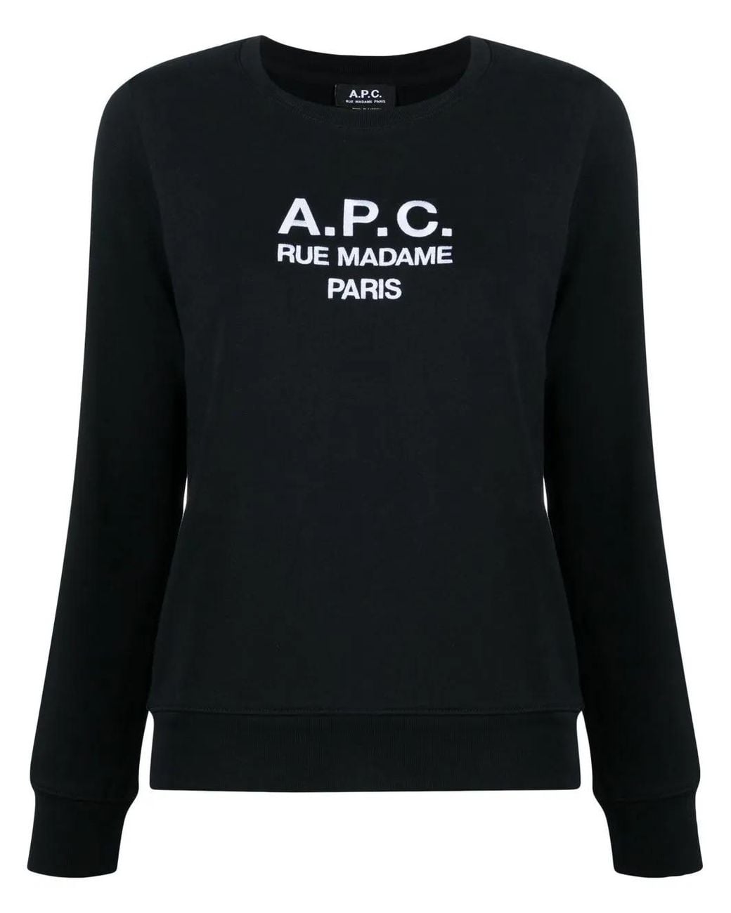A.P.C. Black Sweatshirt With Logo