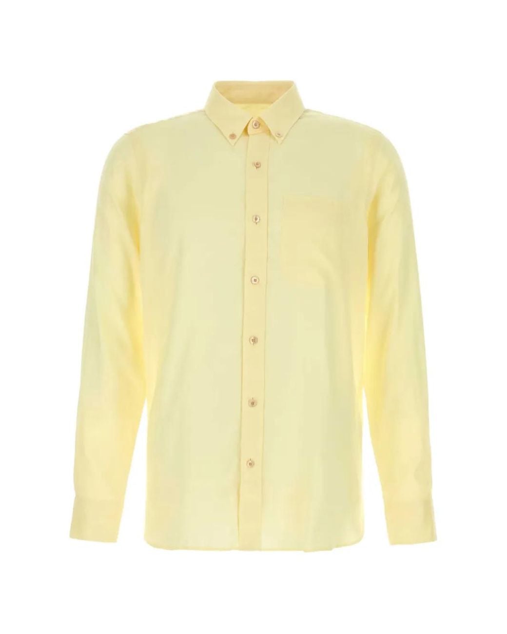 Tom Ford Yellow Buttoned Shirt for men