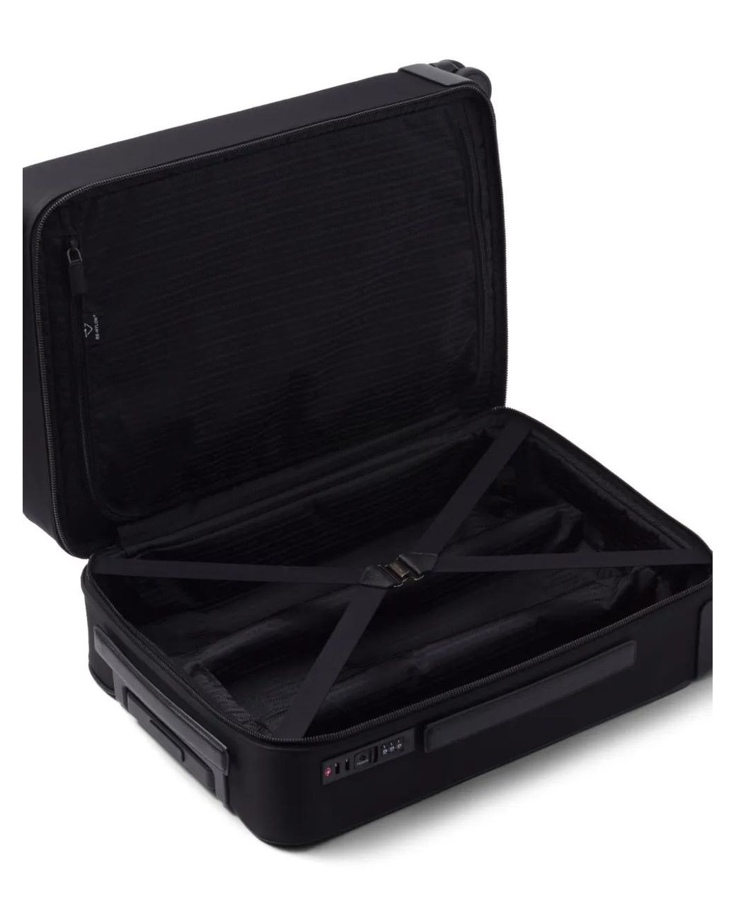 Prada Black Re-Nylon And Saffiano Leather Trolley