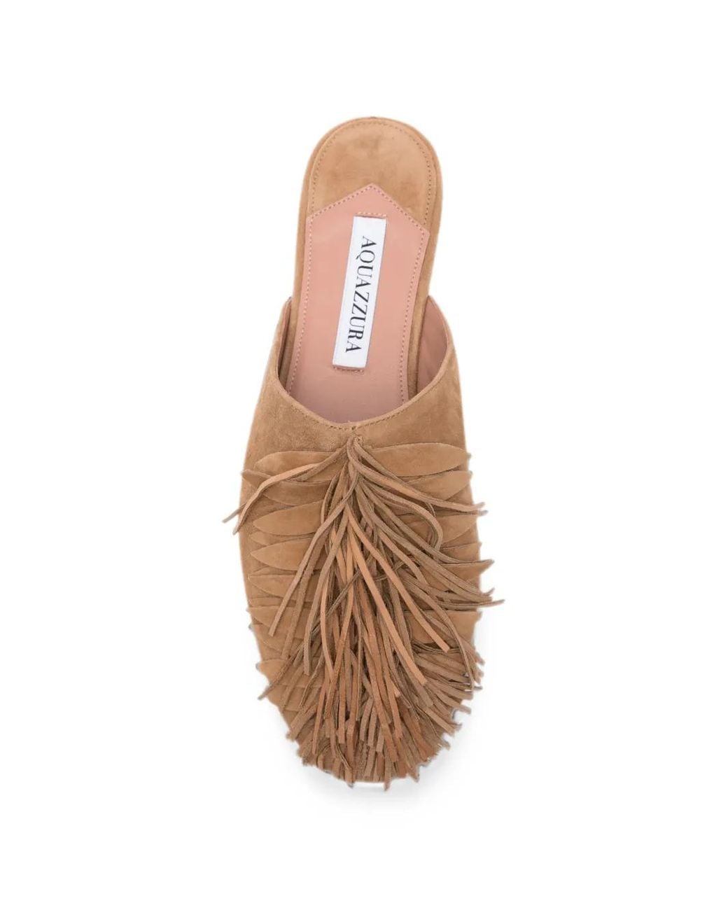 Aquazzura Brown Maverick Mules