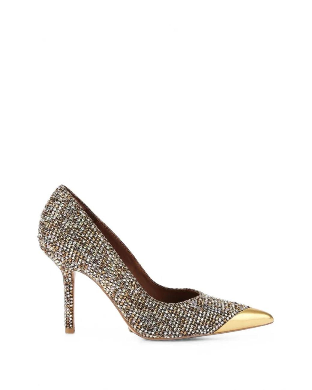 Kurt Geiger White Regent Crystal-Embellished Pumps