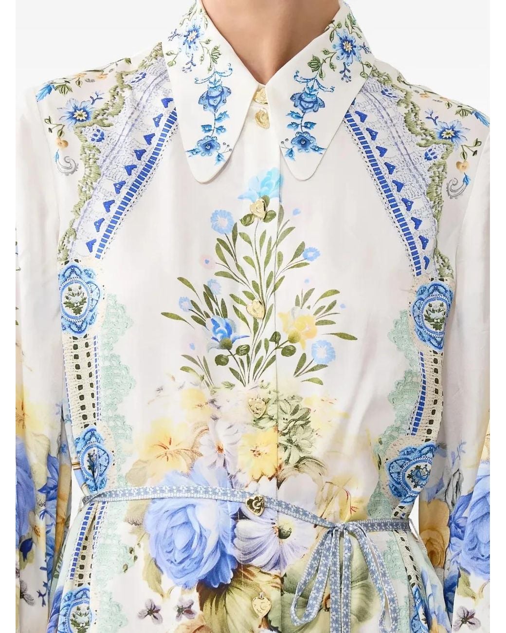 Camilla Blue My Homespun Heart Mini Shirt Dress