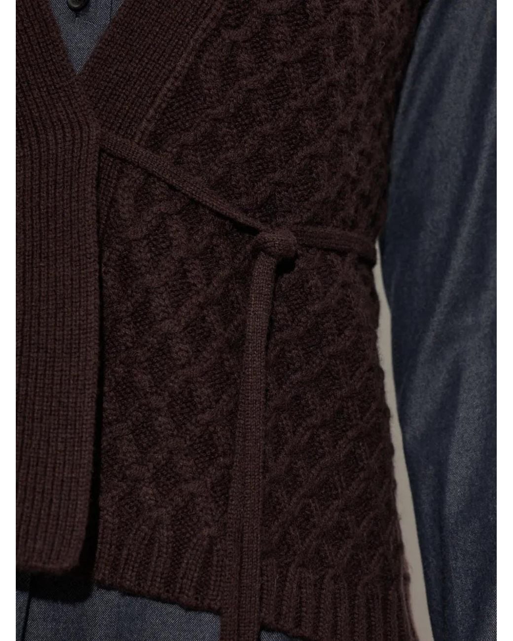 Max Mara Black Wool And Cashmere Yarn Gilet