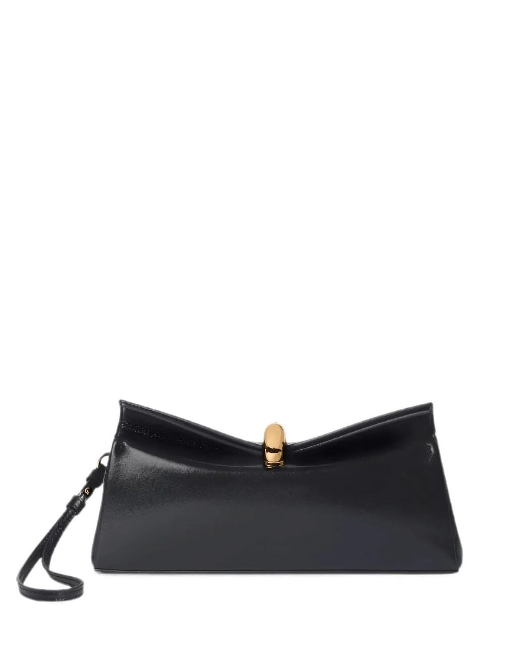 Jacquemus Black Valérie Leather Mini Clutch Handbag