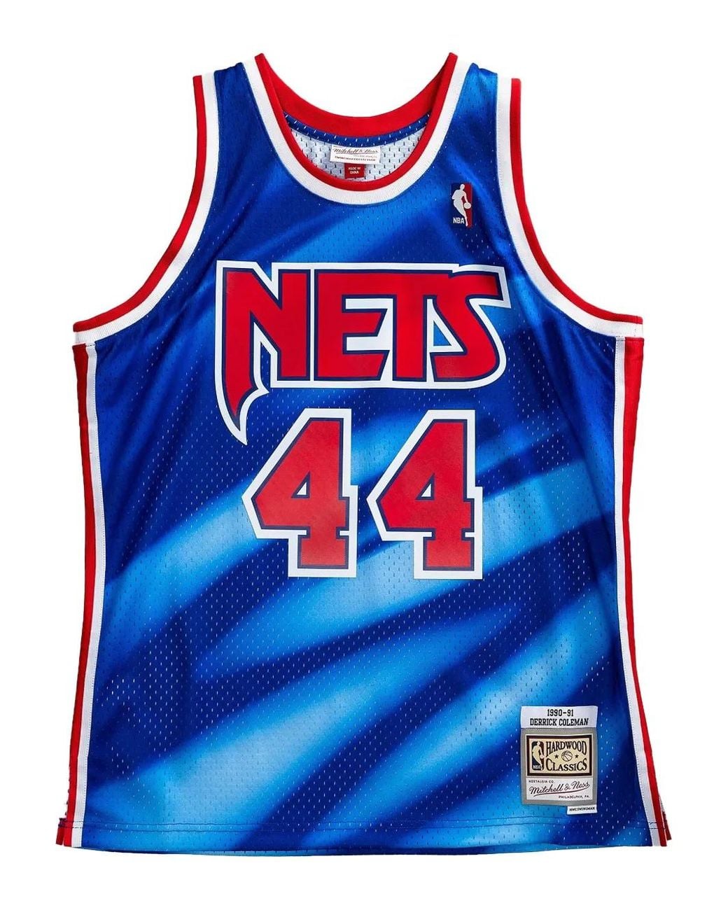 Mitchell & Ness Blue X Nba Derrick Coleman New Jersey Nets 1990-91 Swingman Jersey for men
