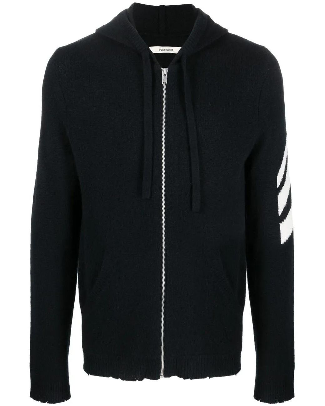 Zadig & Voltaire Black Clash Arrow Cashmere Cardigan for men