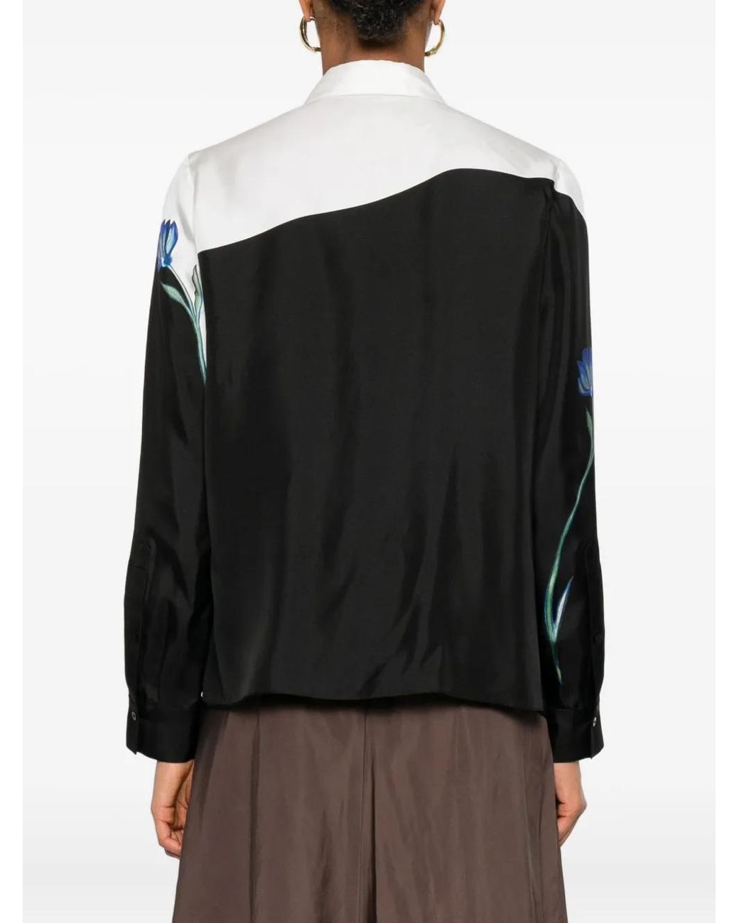Dorothee Schumacher Black Floral-Print Shirt