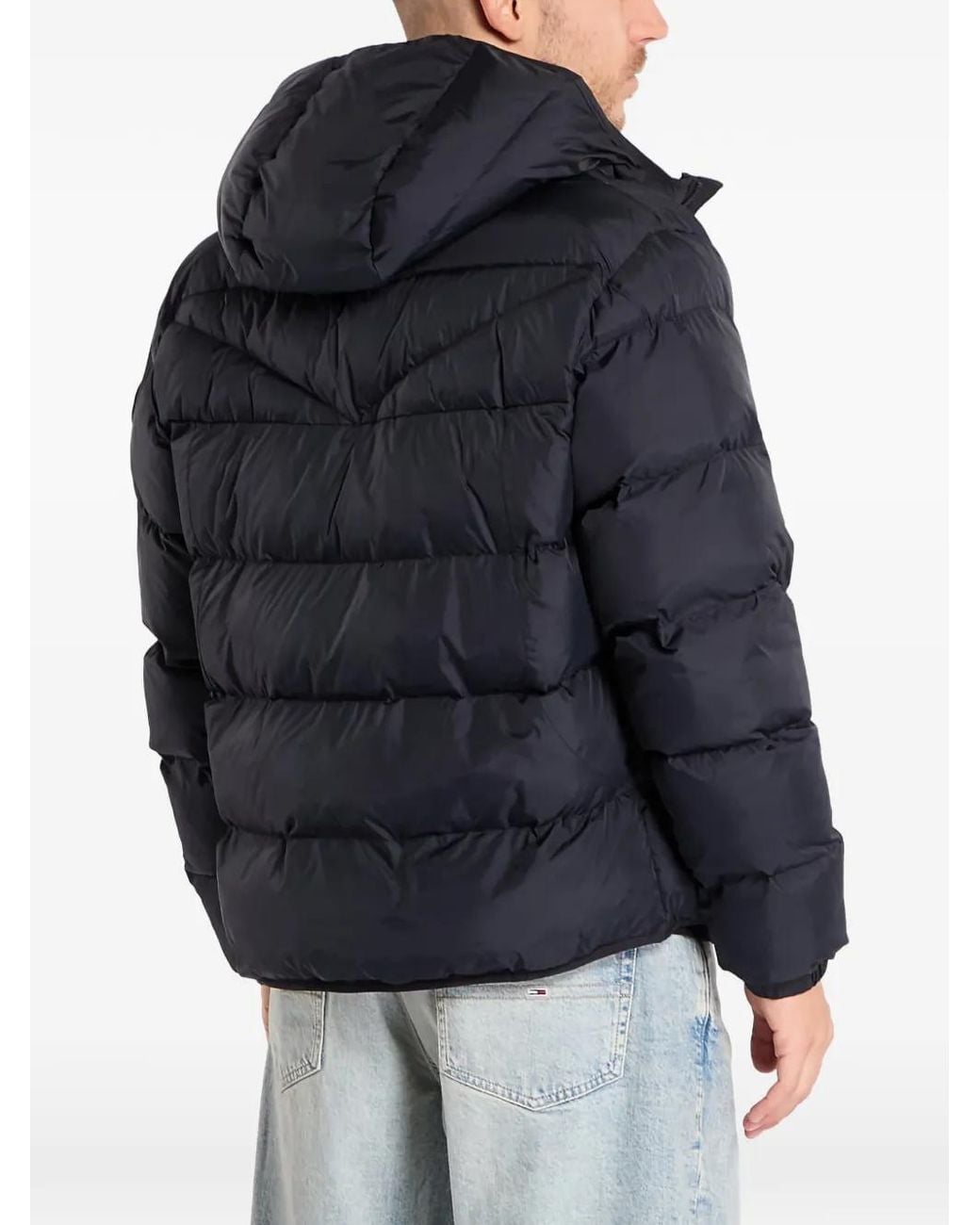 Napapijri Black Hooded Jacket for men
