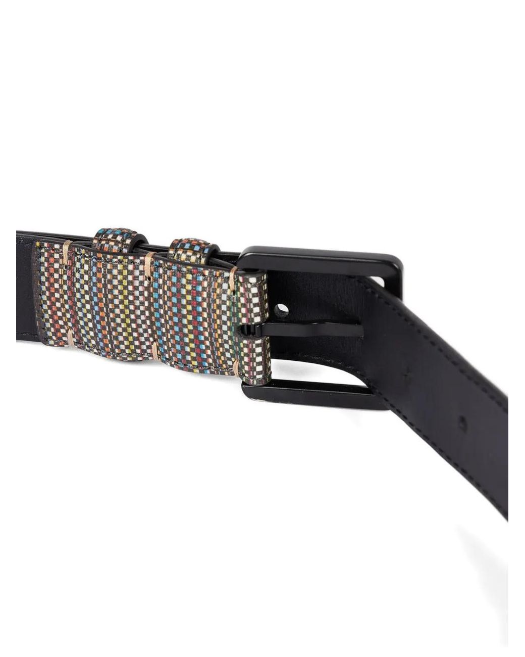 Paul Smith White Woven Buckle Belt for men
