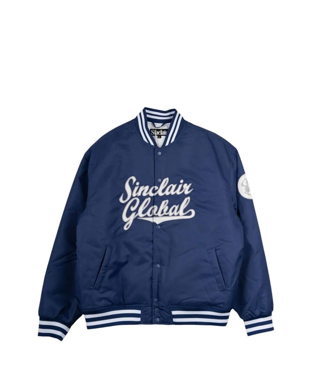 Sinclair Blue Veste Bomber À Logo Brodé for men