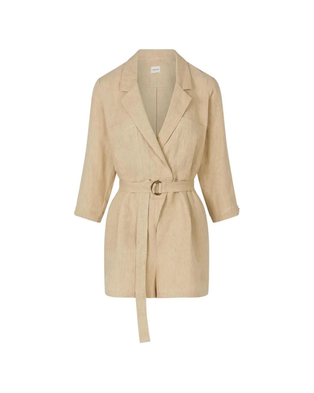 LeKasha Natural Dahab Belted Jumpsuit