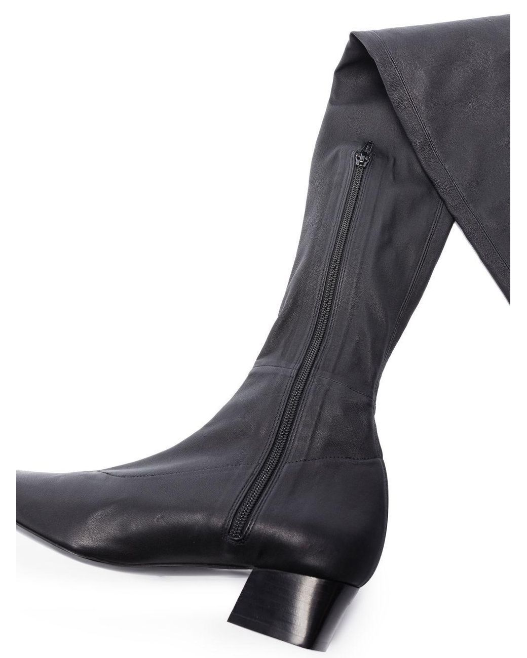 BY FAR Colette 40mm Thigh-high Boots in Black | Lyst