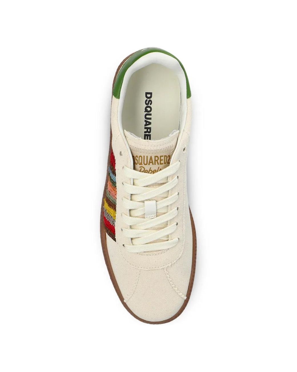 DSquared² Multicolor Sneakers Mit Gestreiftem Einsatz