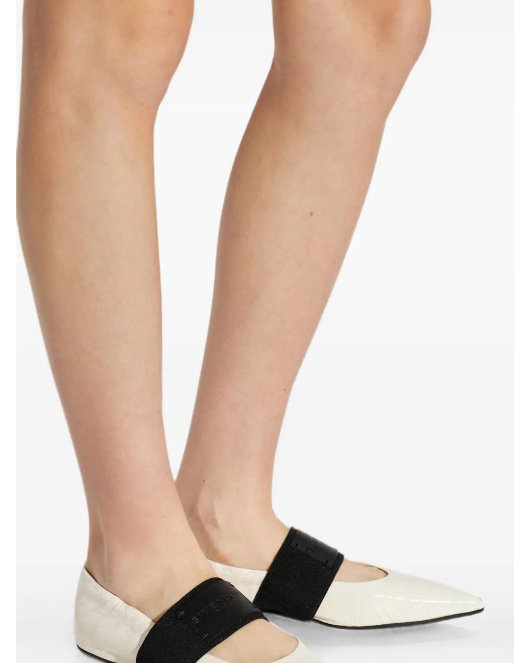 Givenchy White Crush Ballet Flats