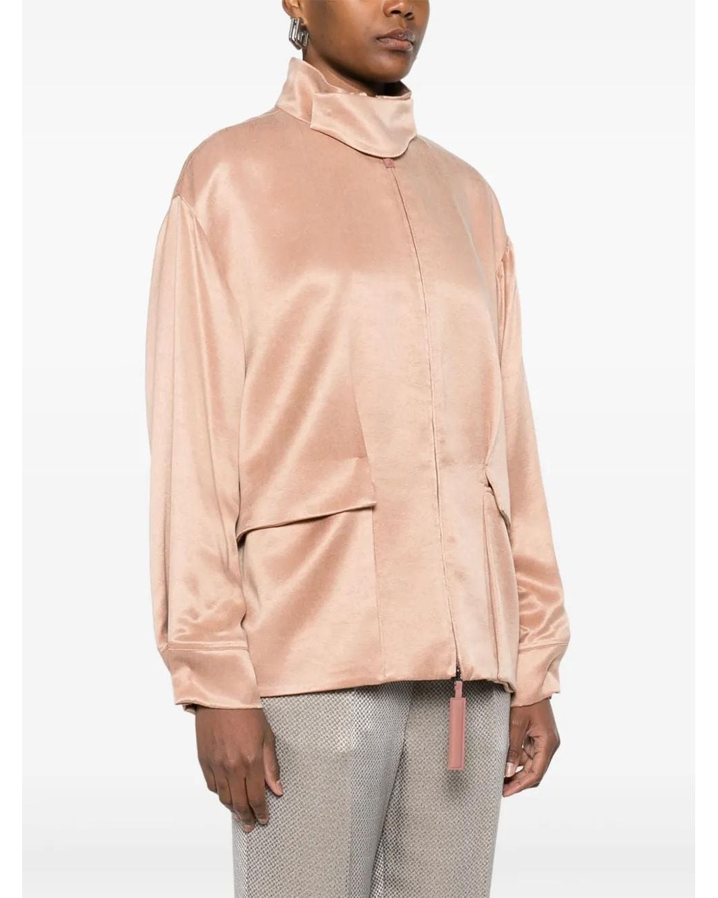Giorgio Armani Natural Satin Jacket