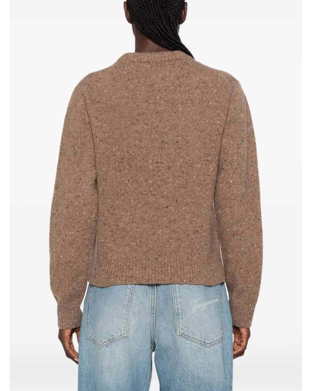 Rohe Natural Fitted Mouliné Crewneck Knitwear