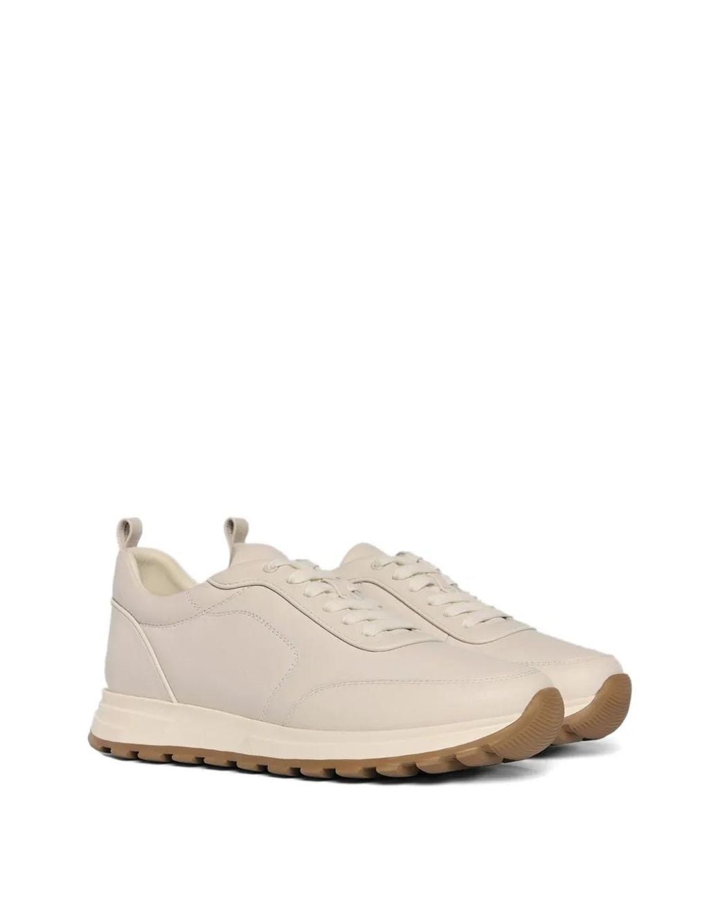 12 STOREEZ Natural Leather Sneakers