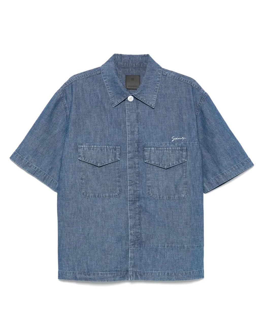 Camisa Vaquera Givenchy de hombre de color Blue