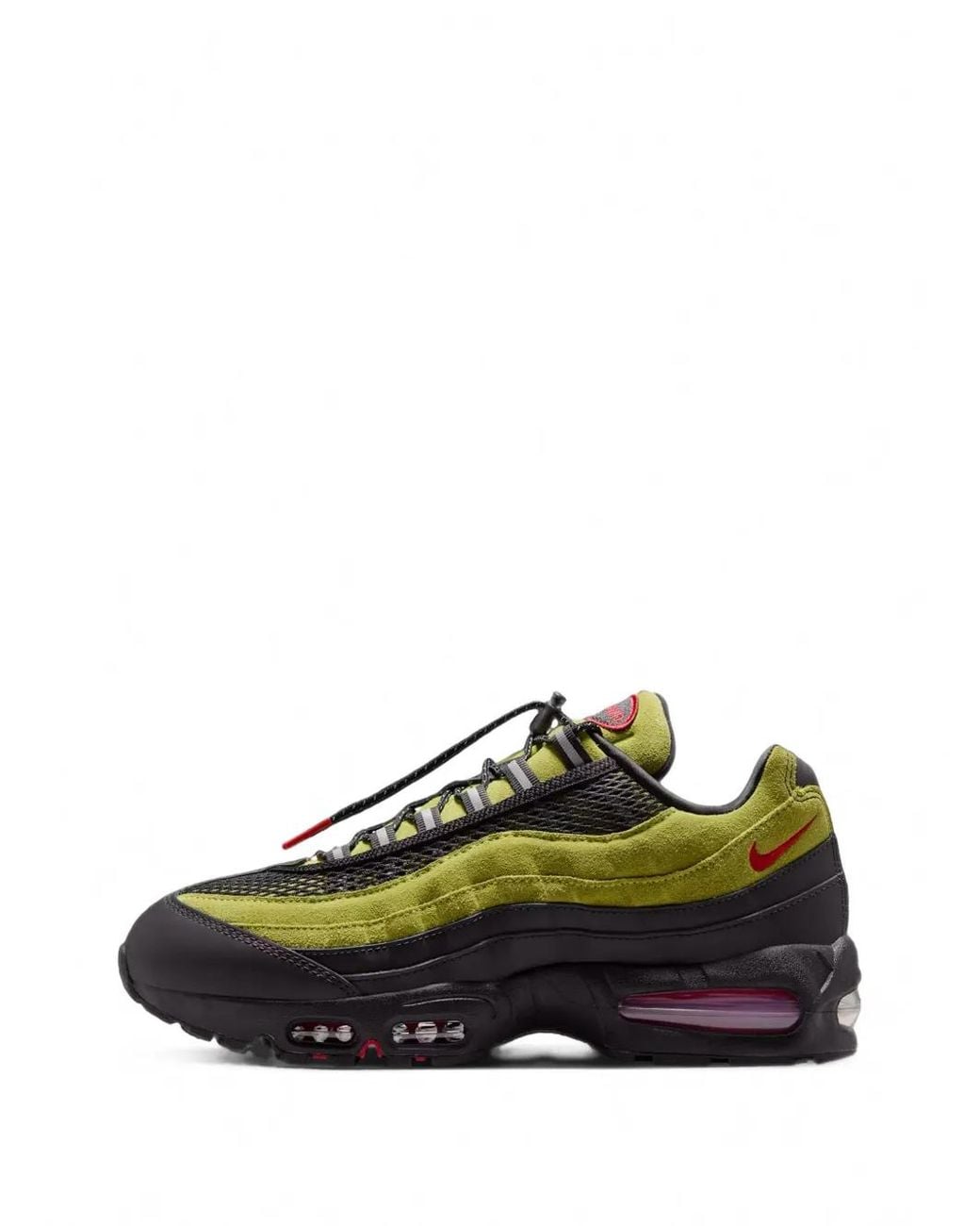 Nike Green Air Max 95 Panelled Sneakers for men