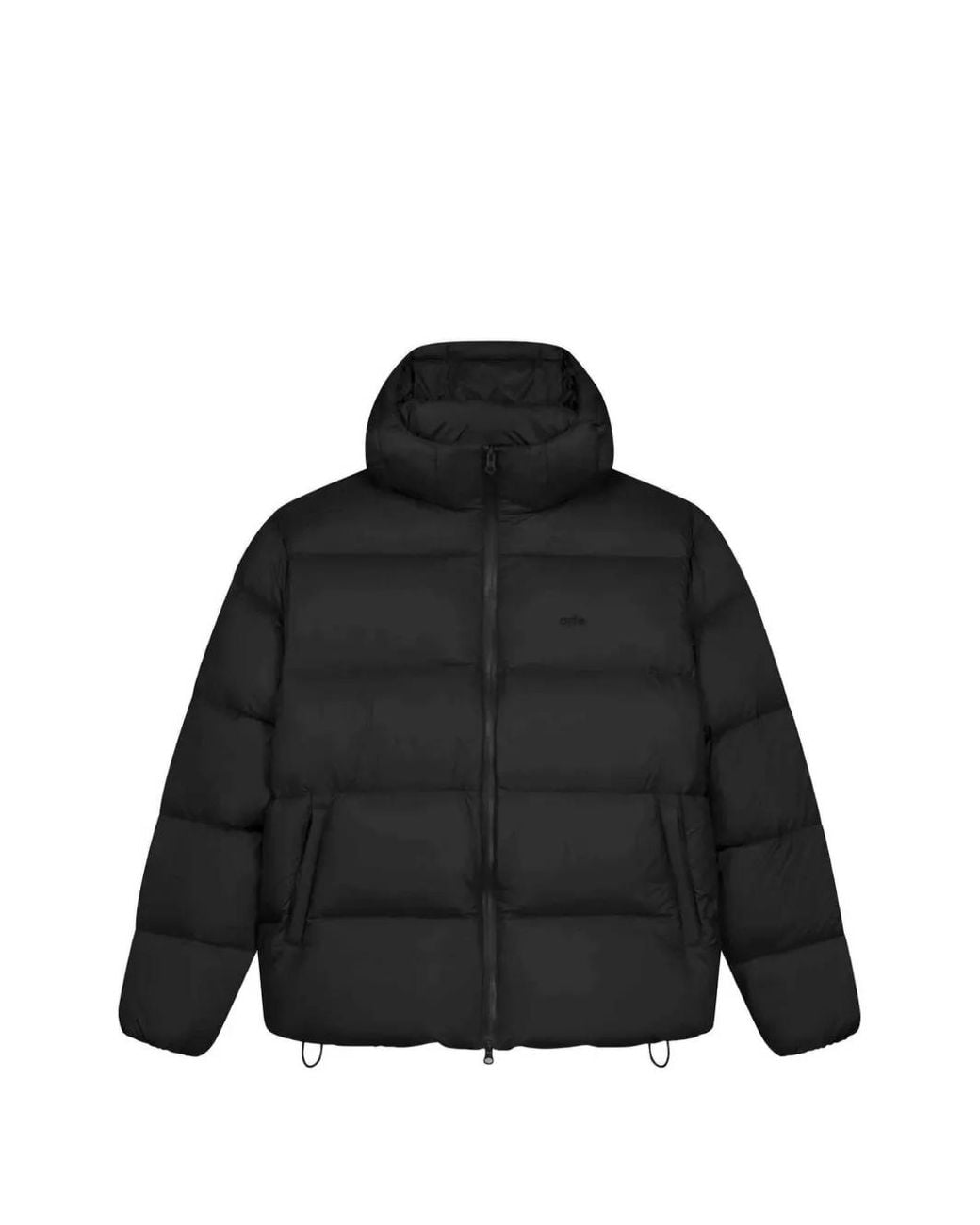Arte' Black Zip-Fastening Padded Jacket for men