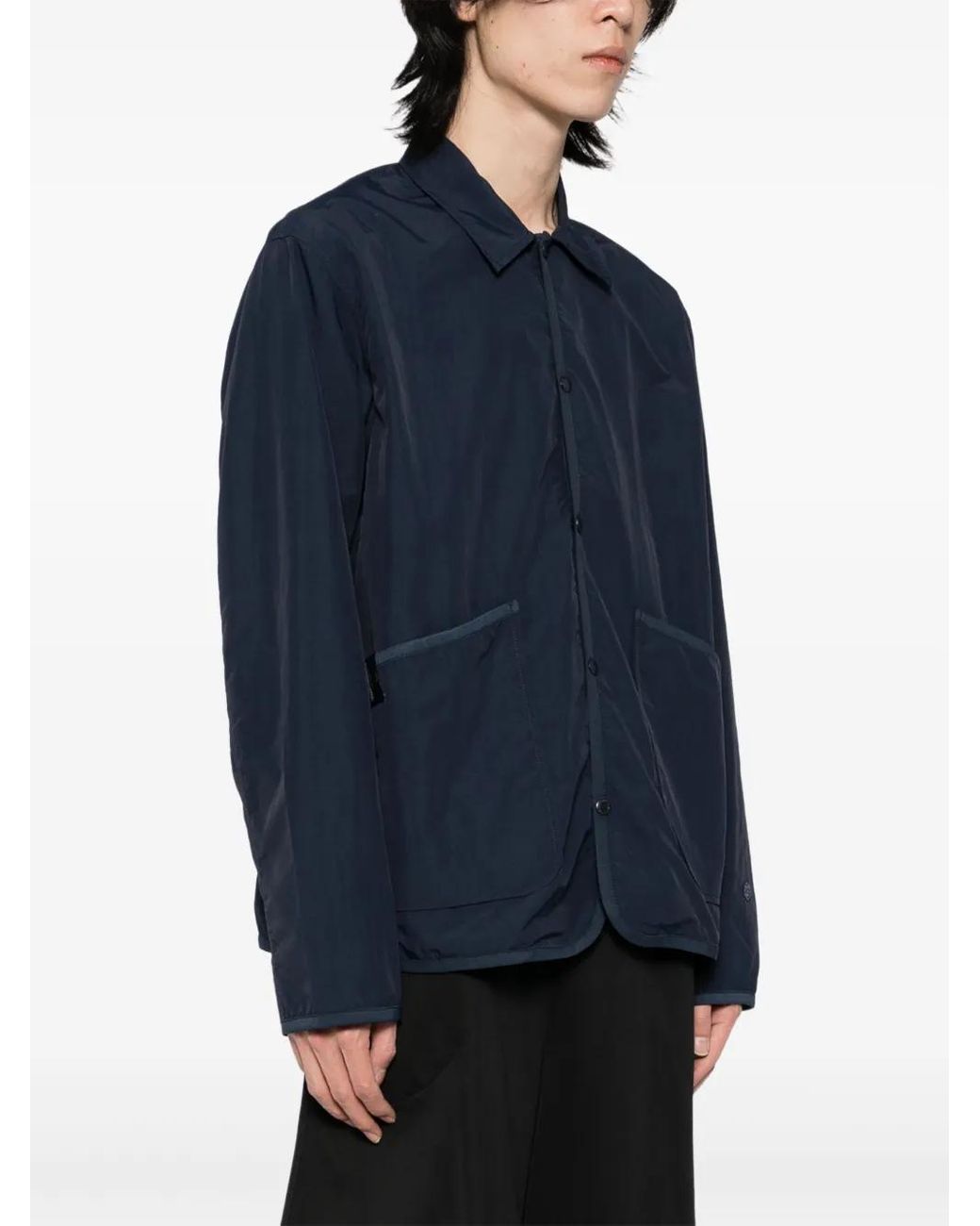 Chocoolate Blue Button-Up Jacket for men