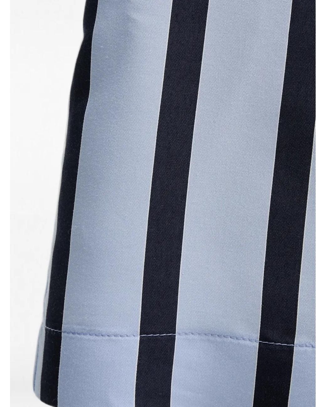 Sandro Ferrone Blue Striped Shorts