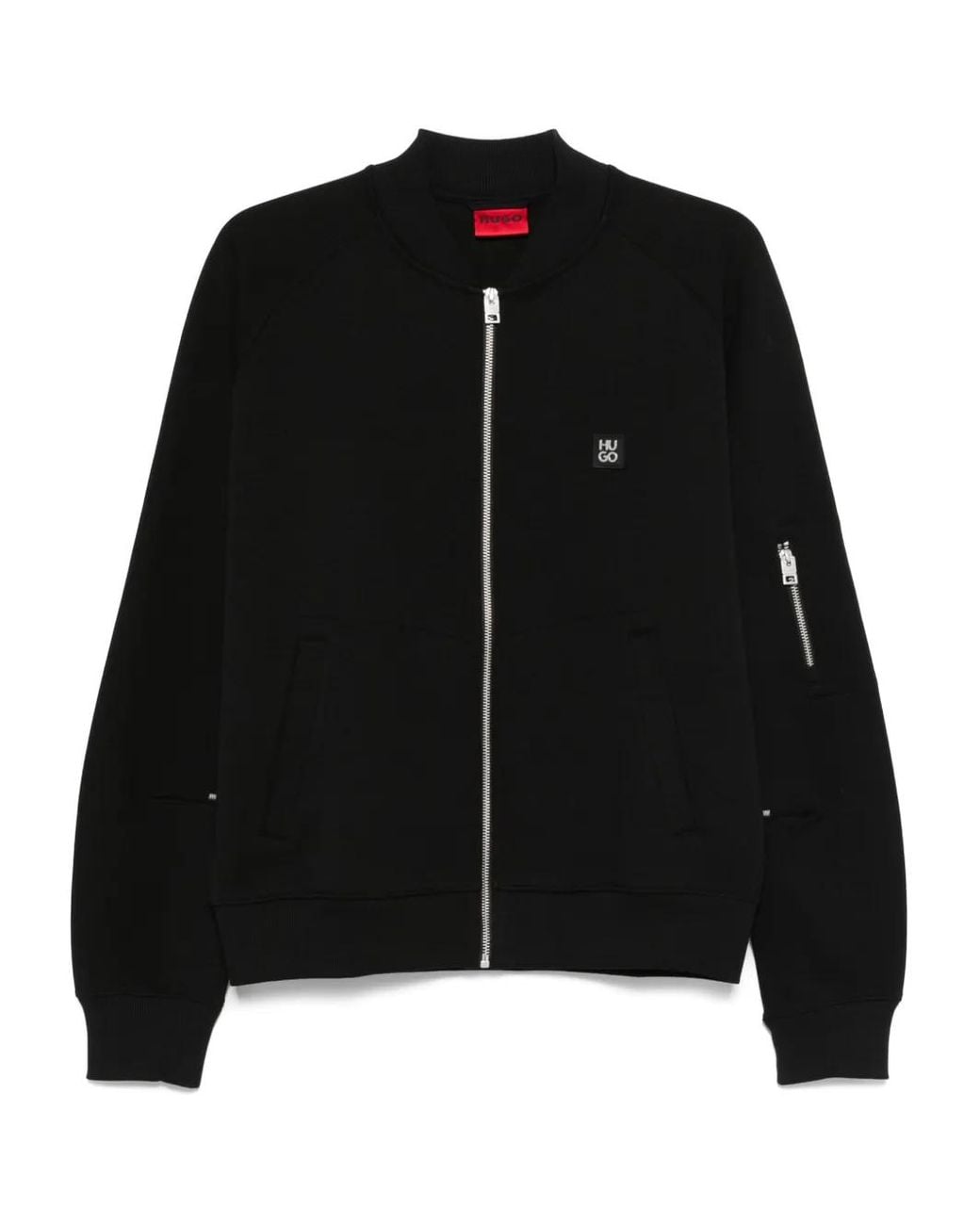 HUGO Black Jersey Sweatshirt for men