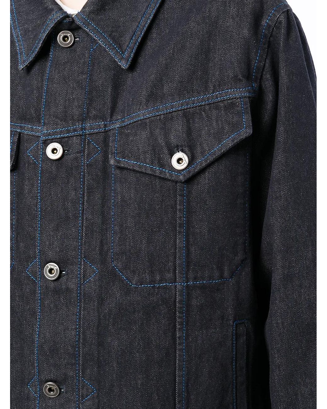 Ferragamo Denim Jack in het Blue voor heren